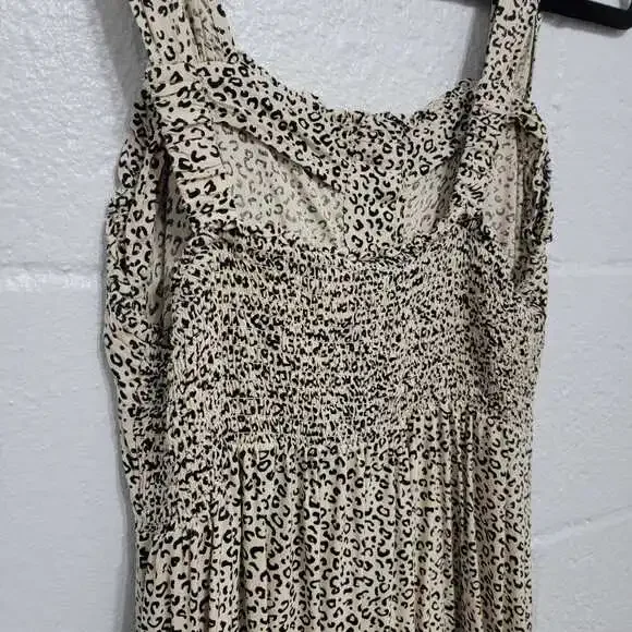 Y2K Strappy Button Animal Print Midi Dress - Picture 9 of 10